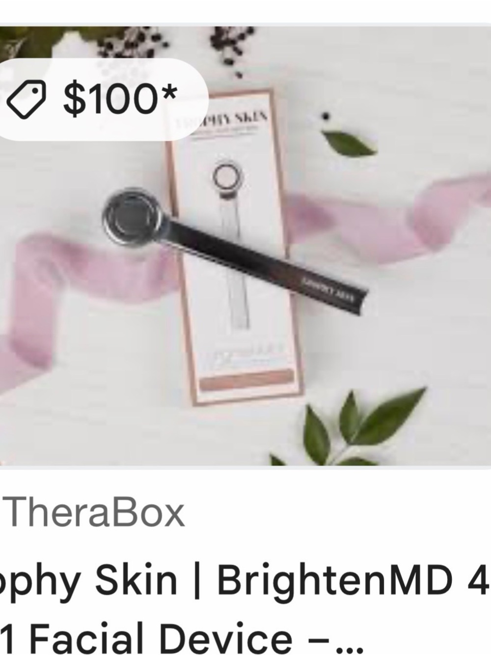 New Trophy Skin BrightenMD Multi-Function Skincare Tool 4-in-1 Facial Device